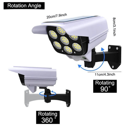 Solar Light with Motion Sensor - Dummy Camera Shaped for Outdoor Security