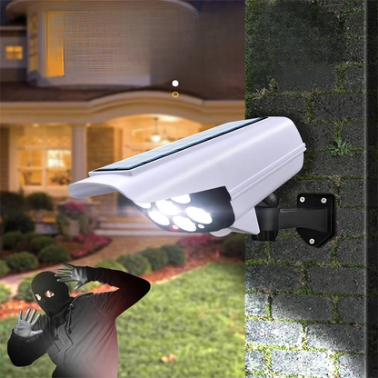 Solar Light with Motion Sensor - Dummy Camera Shaped for Outdoor Security