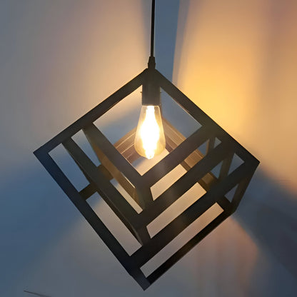 Tripple Cube Metal Pendent Lamp