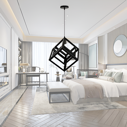 Tripple Cube Metal Pendent Lamp