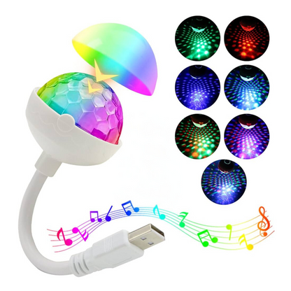 USB Car Atmosphere Star Light - Magical Ambiance with Mini LED Star Projection Lamp