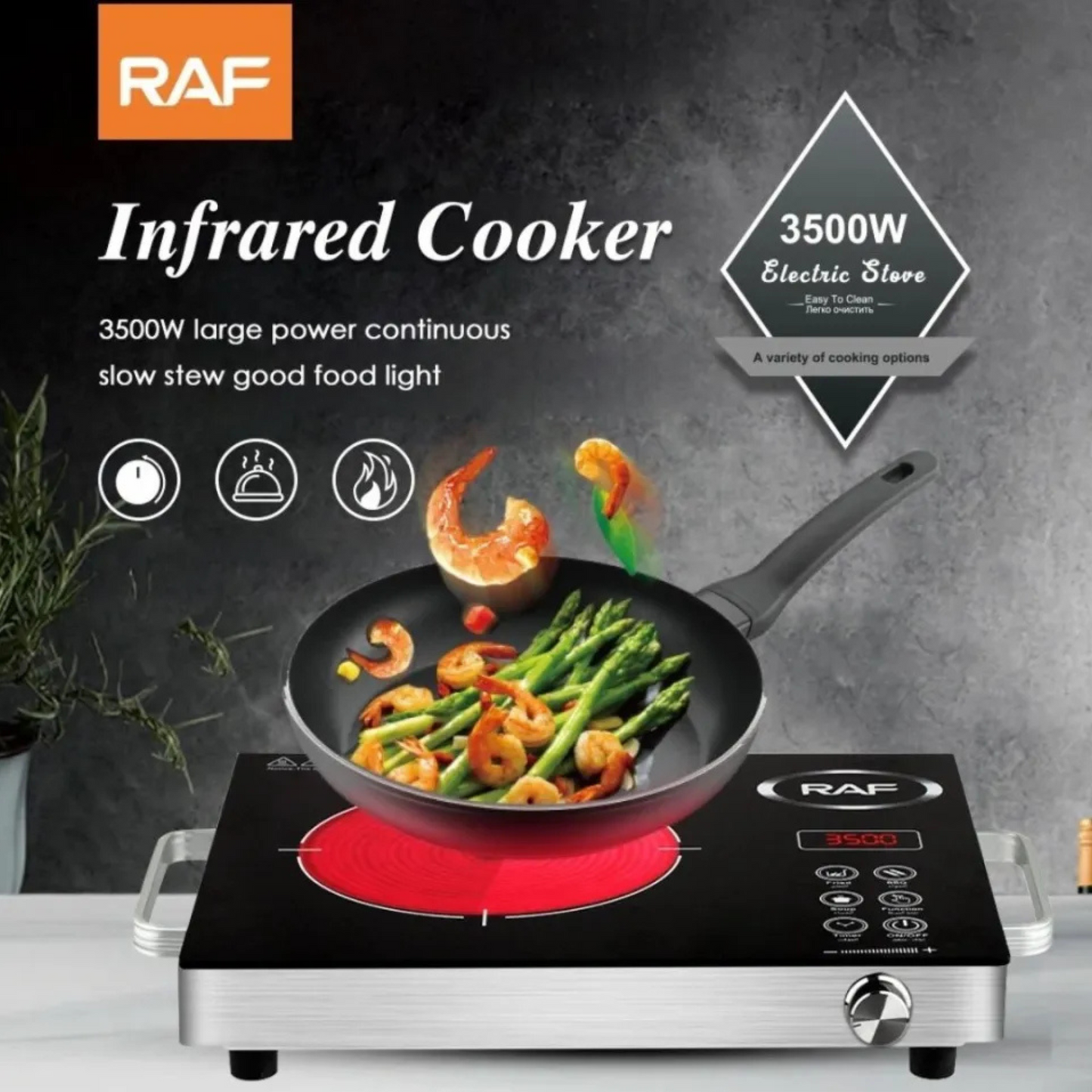 Infrared Electric Stove with Overheat Protection – Portable Room Stove