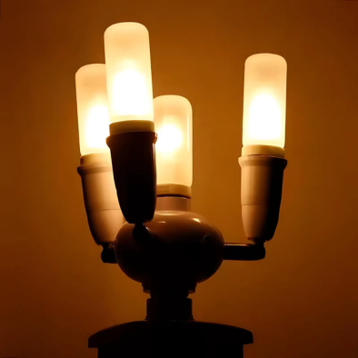 Flexible Rotation Lamp Holder 2,3, or 5 Heads LED Light Bulb Holder Adapter Converter