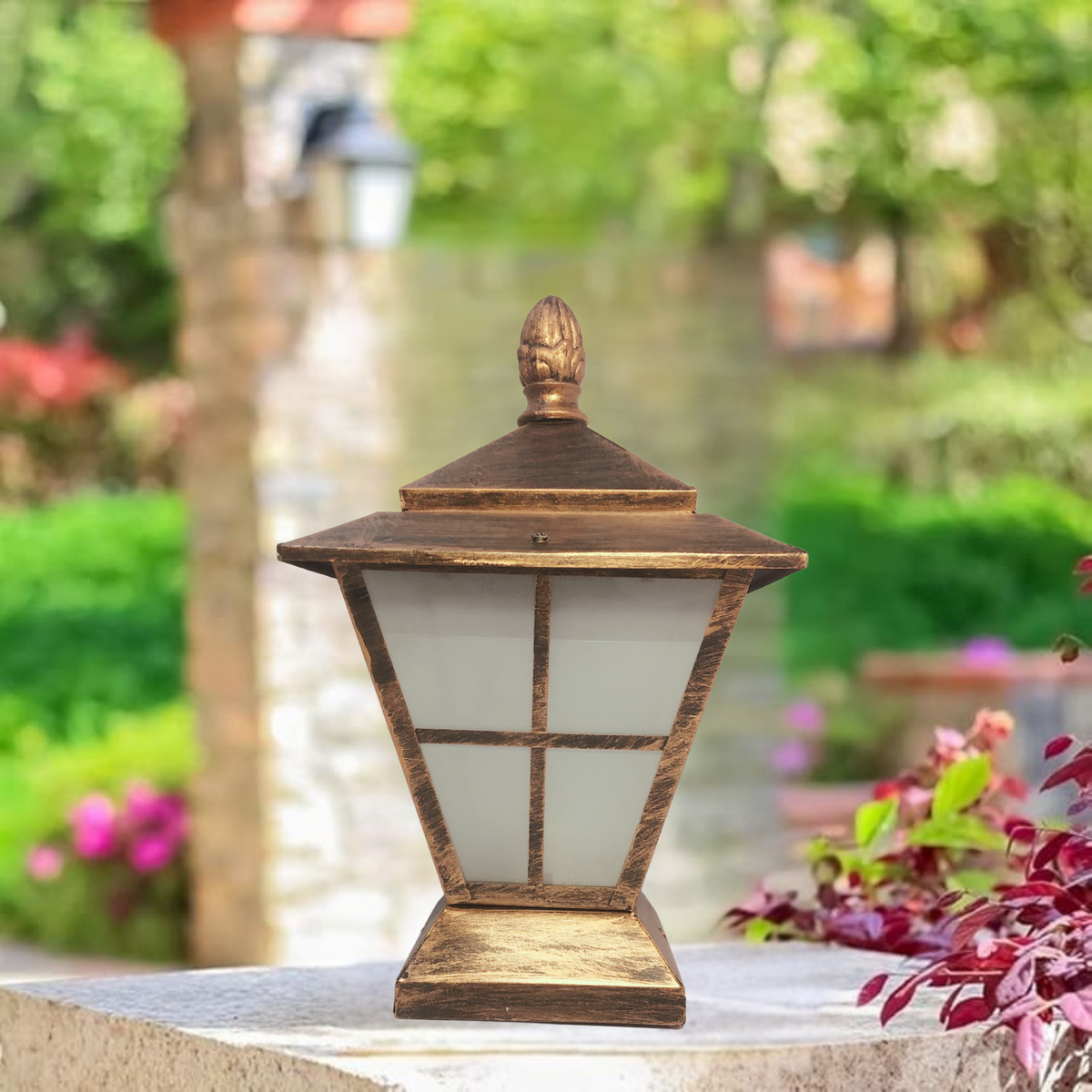 European Outdoor Pillar Light Gate Lamp Aluminum Rustproof