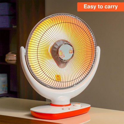 Portable Electric Halogen Infrared Silent Stand Heater 360° Moveable Energy Efficient