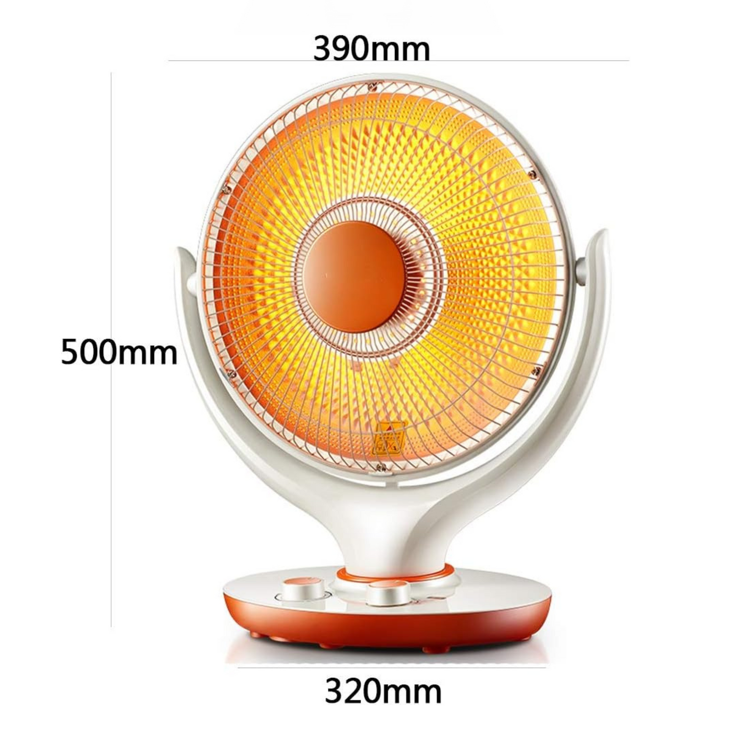 Portable Electric Halogen Infrared Silent Stand Heater 360° Moveable Energy Efficient