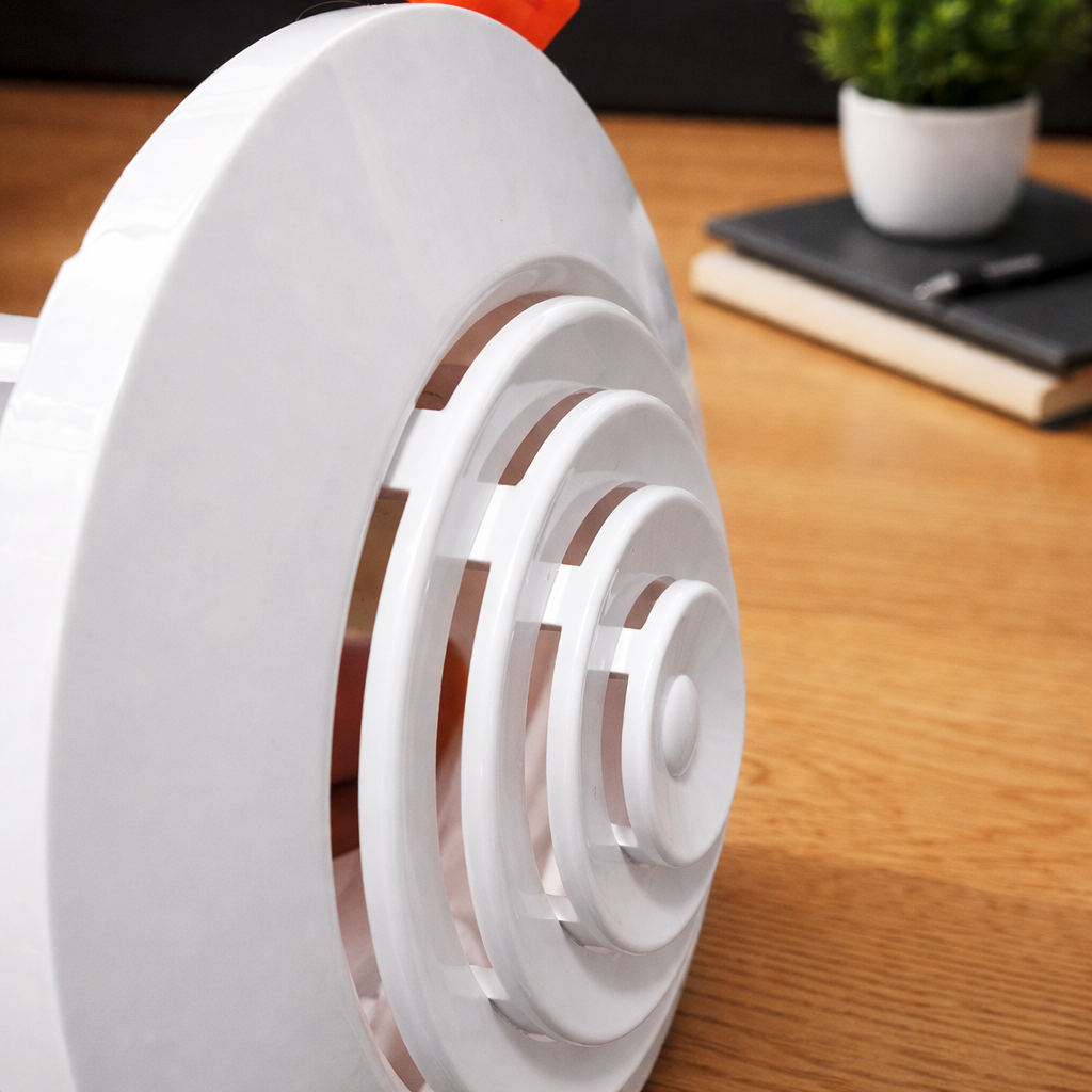 ABS plastic ceiling air diffuser with spring clip installation