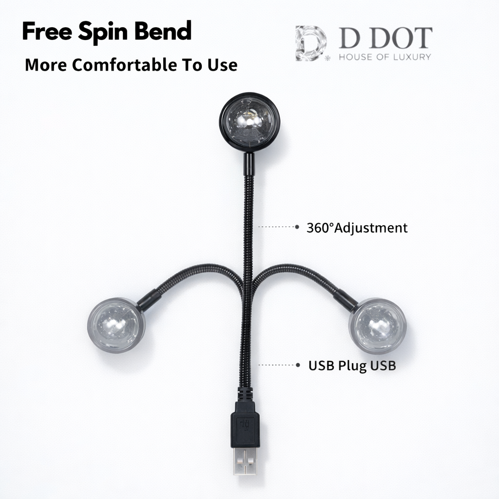 USB car disco lamp with rotating prism effect