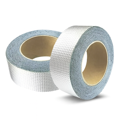 Two rolls of reflective tape on a white background
