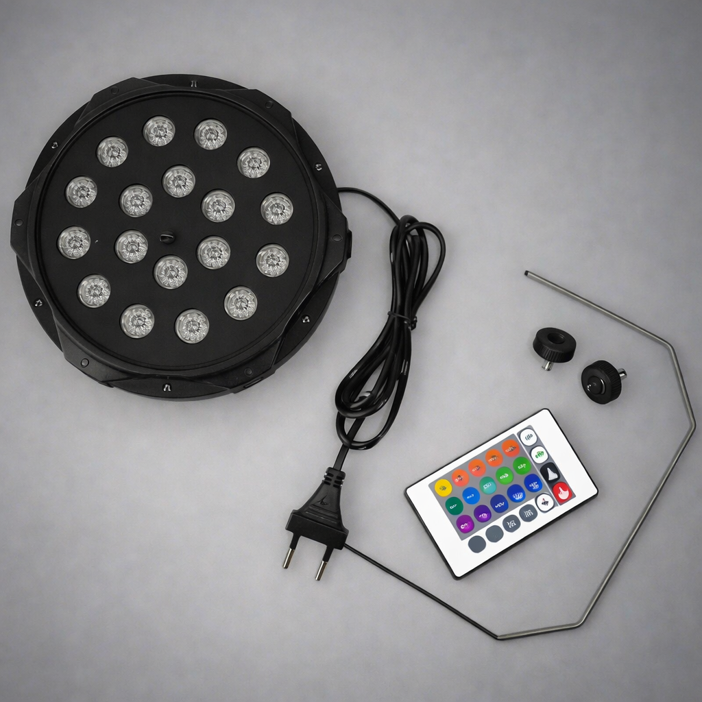 Color-changing RGB PAR light for DJ and bar lighting