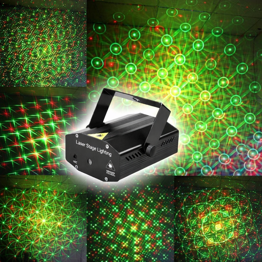 Aluminum laser projector for indoor event lighting