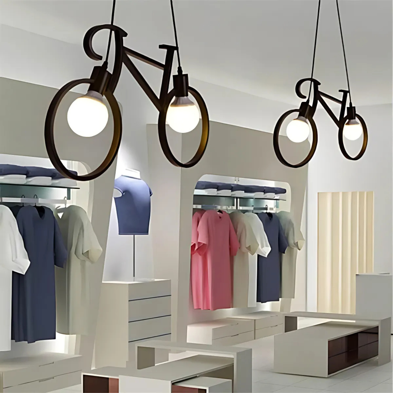 Vintage Cycle Shape Pendant Chandelier for Dining Rooms & Cafes