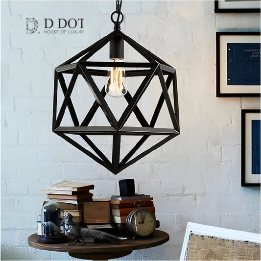 "Retro Creative Iron Art Lamp Design - Vintage Inspired Lighting Decor"