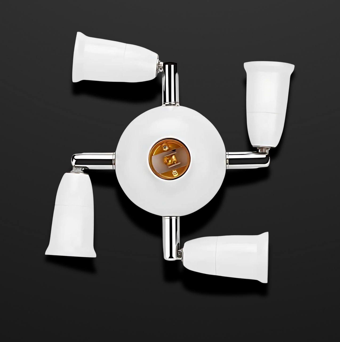 Flexible Rotation Lamp Holder 2,3, or 5 Heads LED Light Bulb Holder Adapter Converter