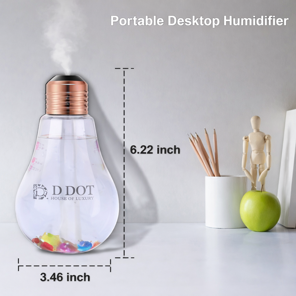 LED light humidifier bulb for home and office use