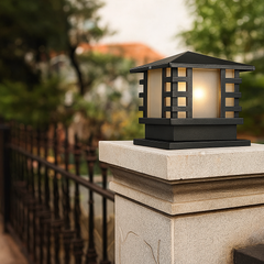 Modern waterproof LED gate pillar lamp for exterior lighting
