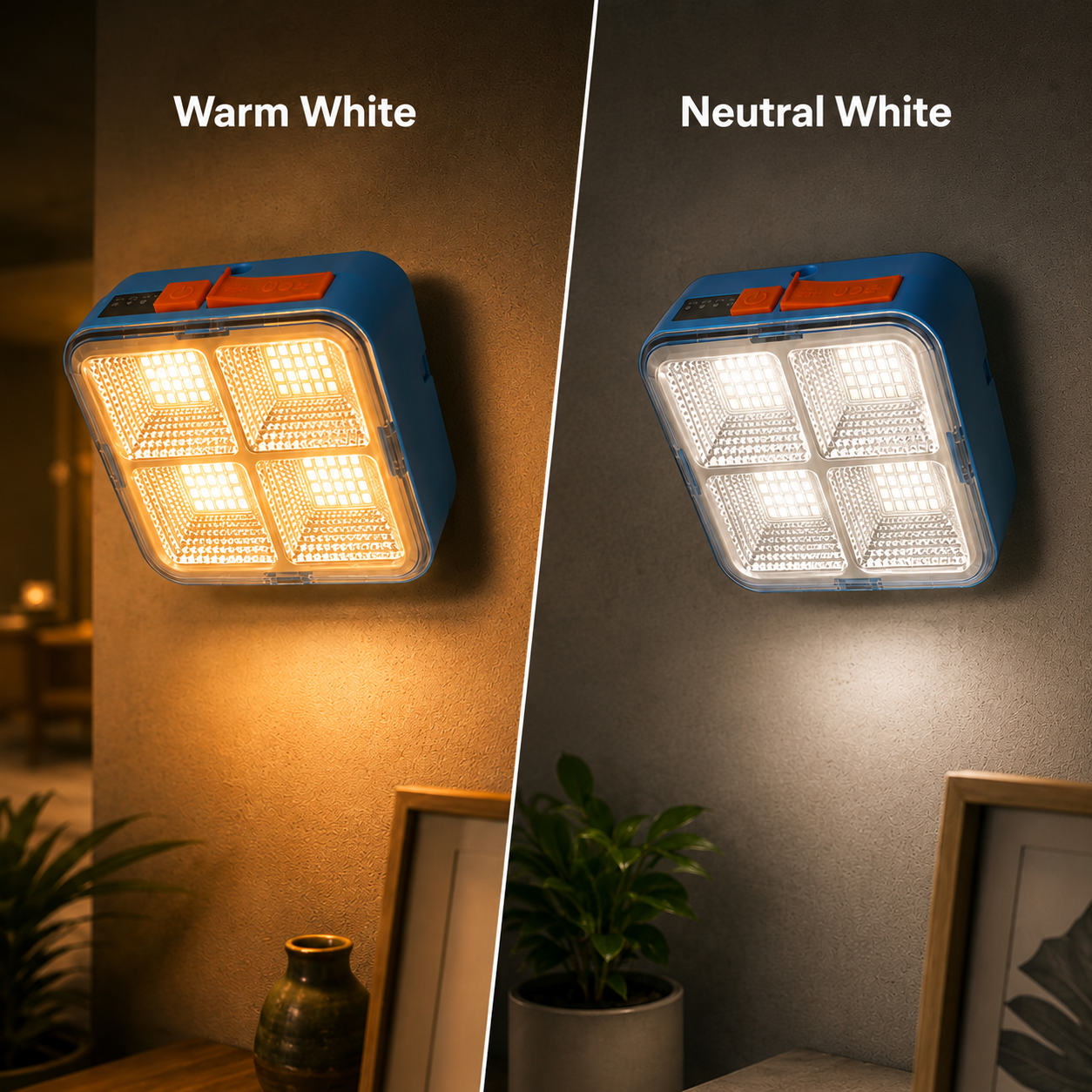 Solar Rechargeable LED Camping Light with Power Bank & Magnetic Mount