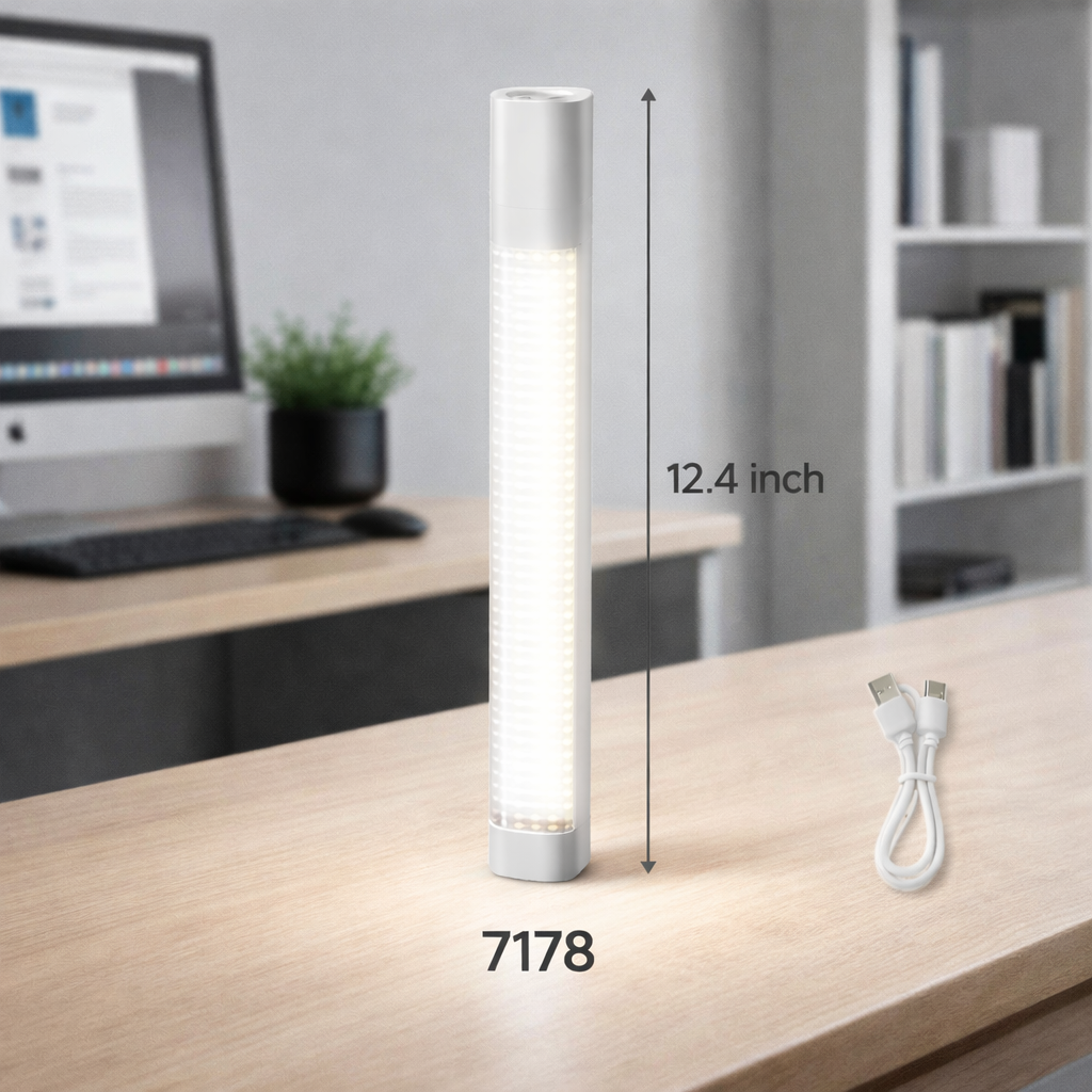 Modern cordless LED table lamp for desk lighting