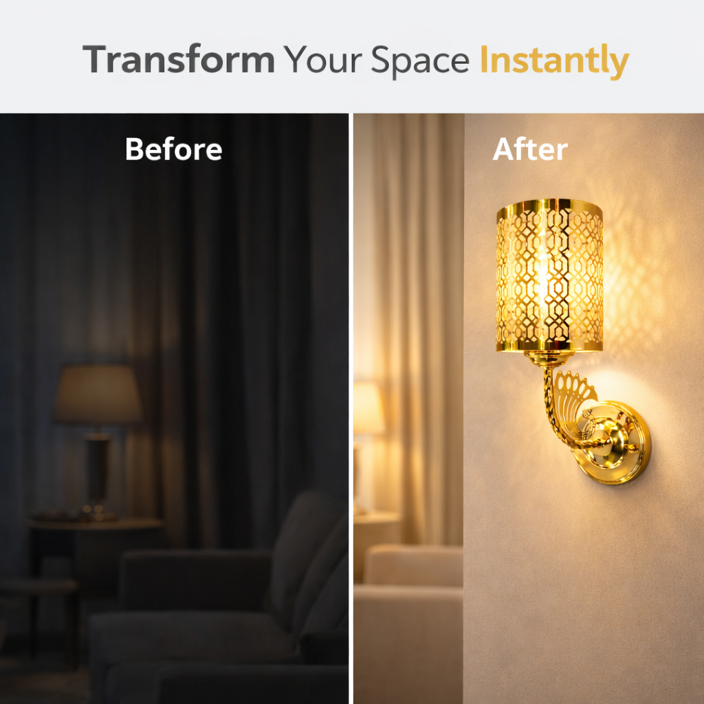 Fixing mounting base on wall for wall sconce installation process
