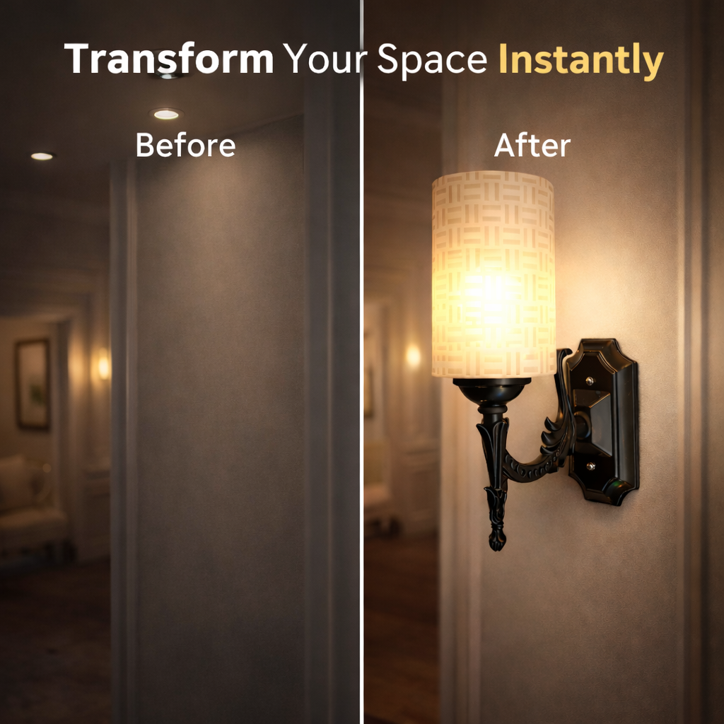 Vintage style wall lamp for living room accent lighting