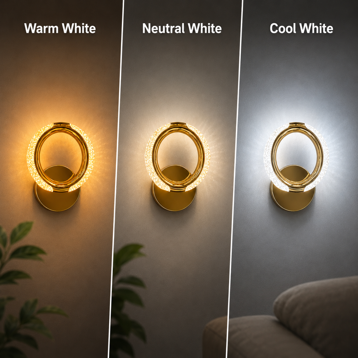 Modern Crystal LED Wall Sconce Light for Luxury Interiors