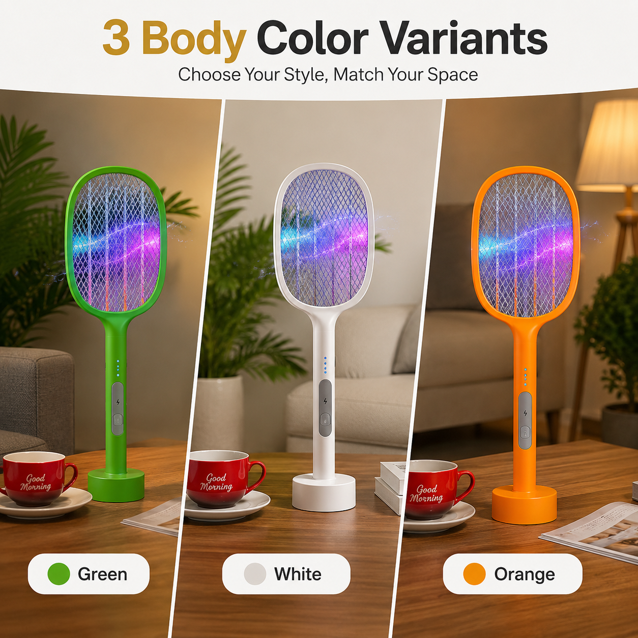 Rechargeable Electric Mosquito Killer Racket with USB Charging