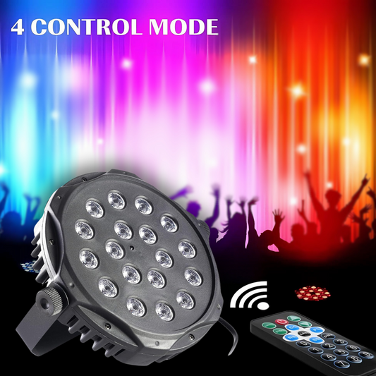 18 LED Multi Color Stage Light with Remote Control