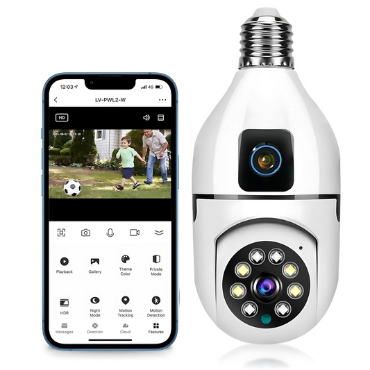 Smart Dual-Lens 360° Motion Detection Camera