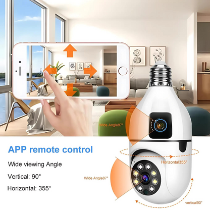 Smart Dual-Lens 360° Motion Detection Camera