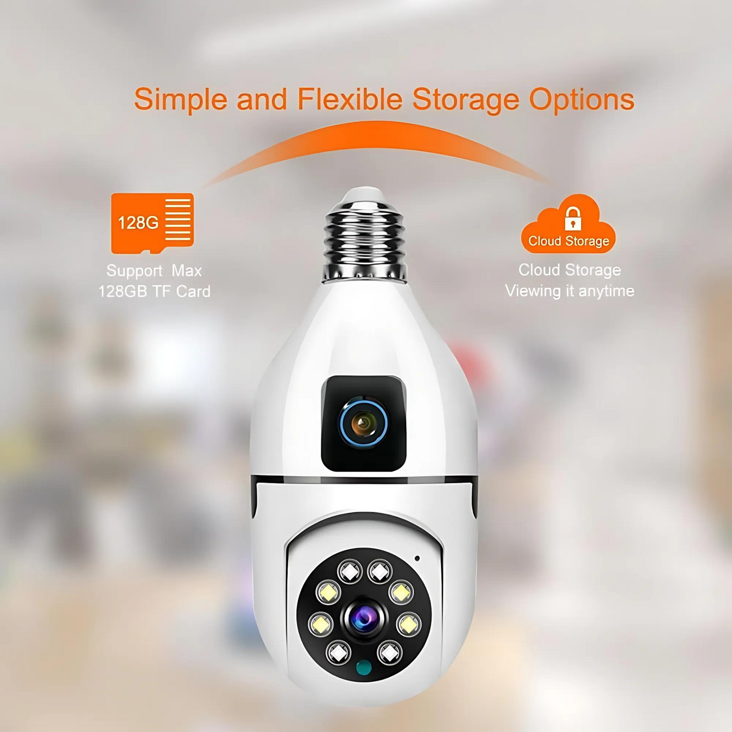 Smart Dual-Lens 360° Motion Detection Camera