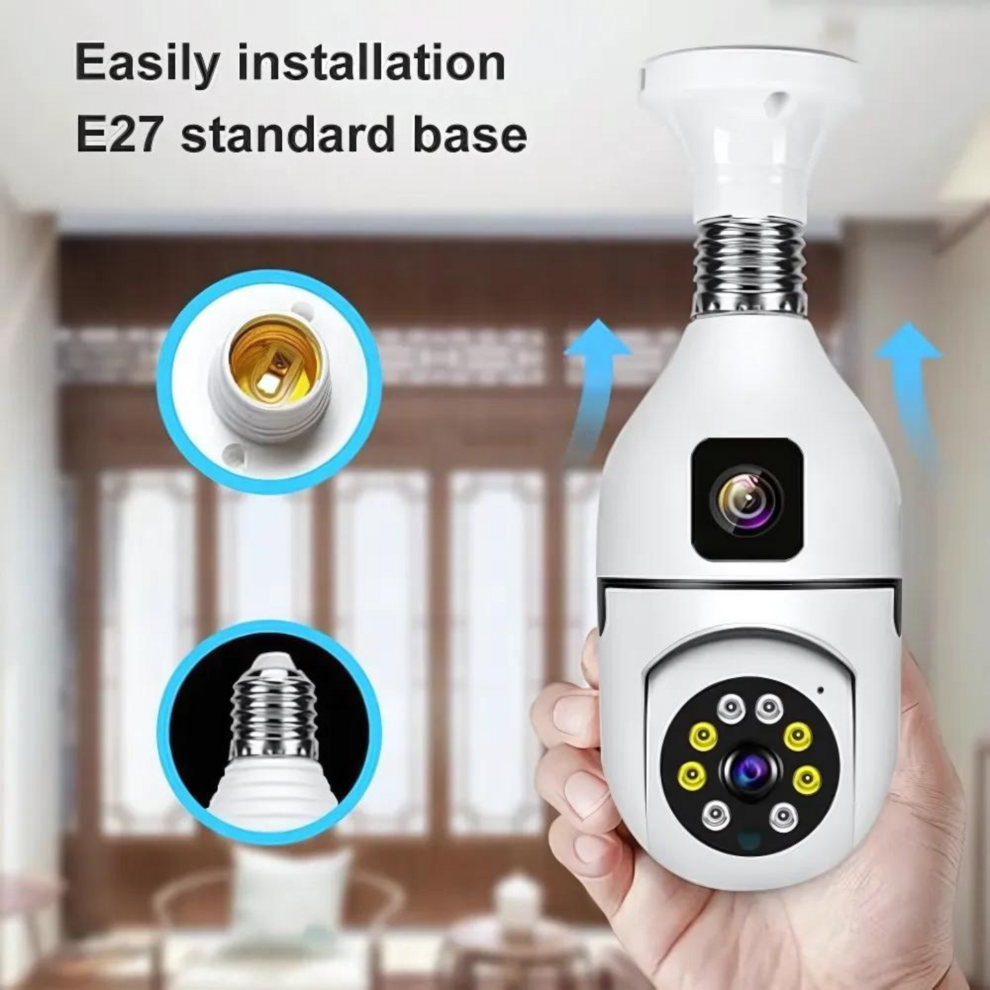 Smart Dual-Lens 360° Motion Detection Camera