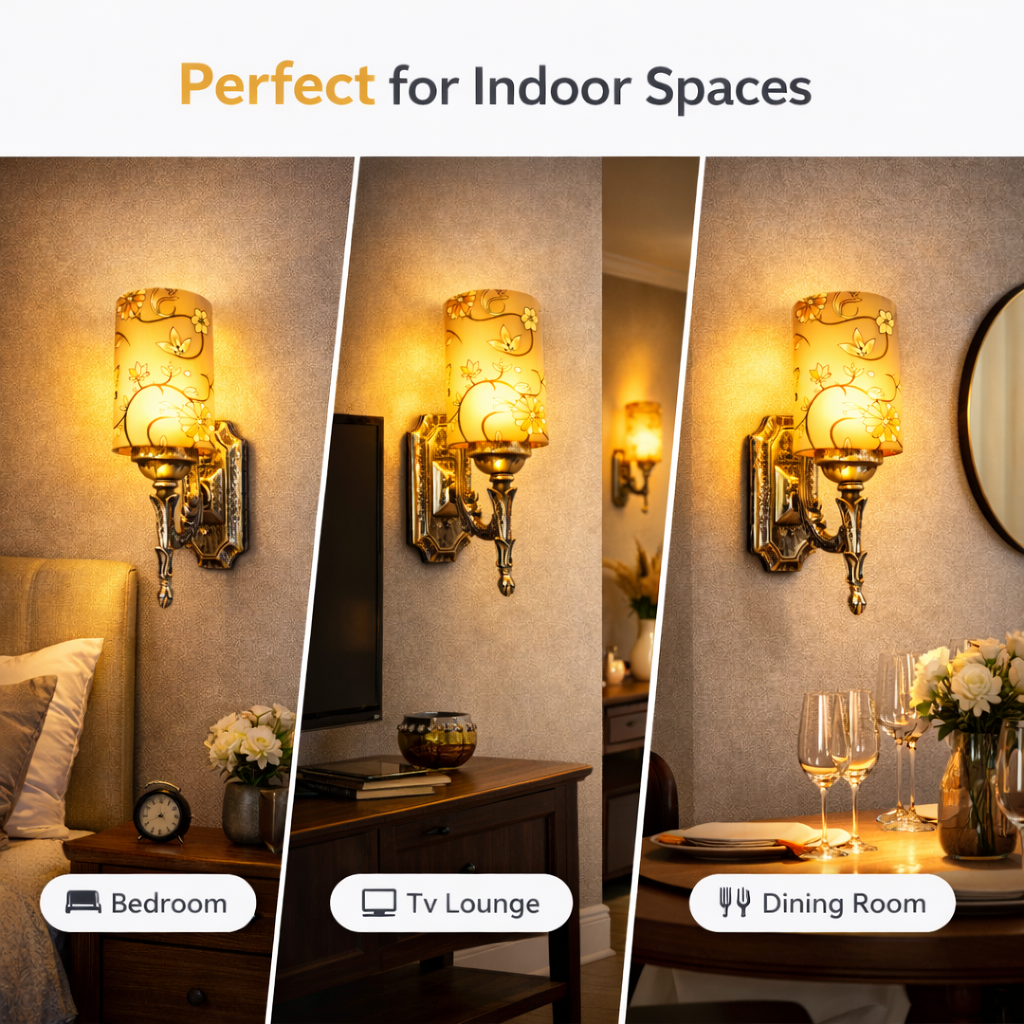 Decorative ABS wall light for warm ambient indoor lighting