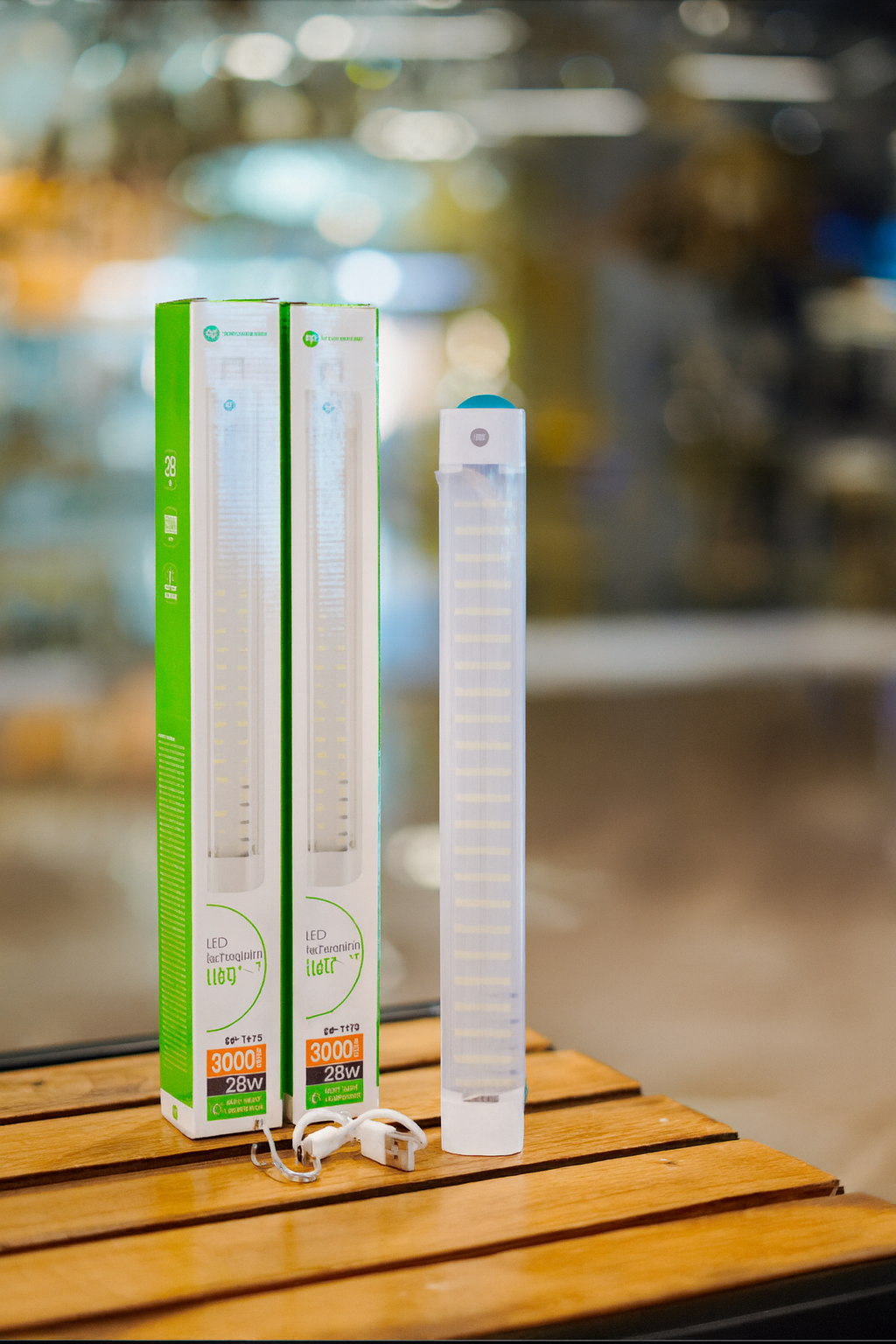 White portable LED light with 100PCS bright energy-saving LED