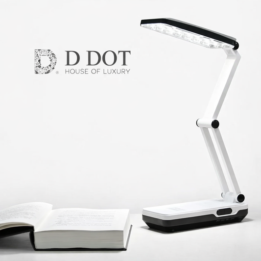“Rechargeable LED desk lamp with adjustable arm for study use”