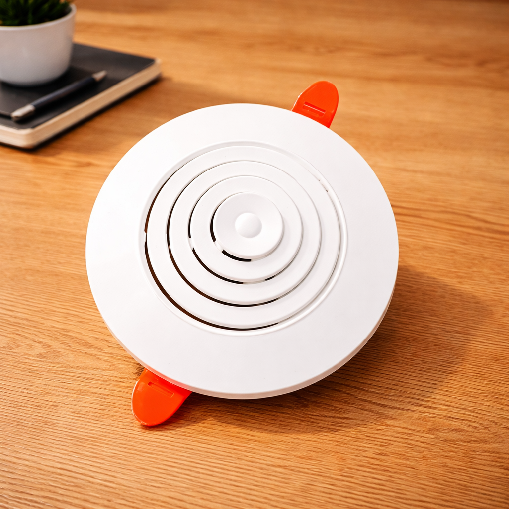 Lightweight ABS ceiling diffuser with balanced airflow design