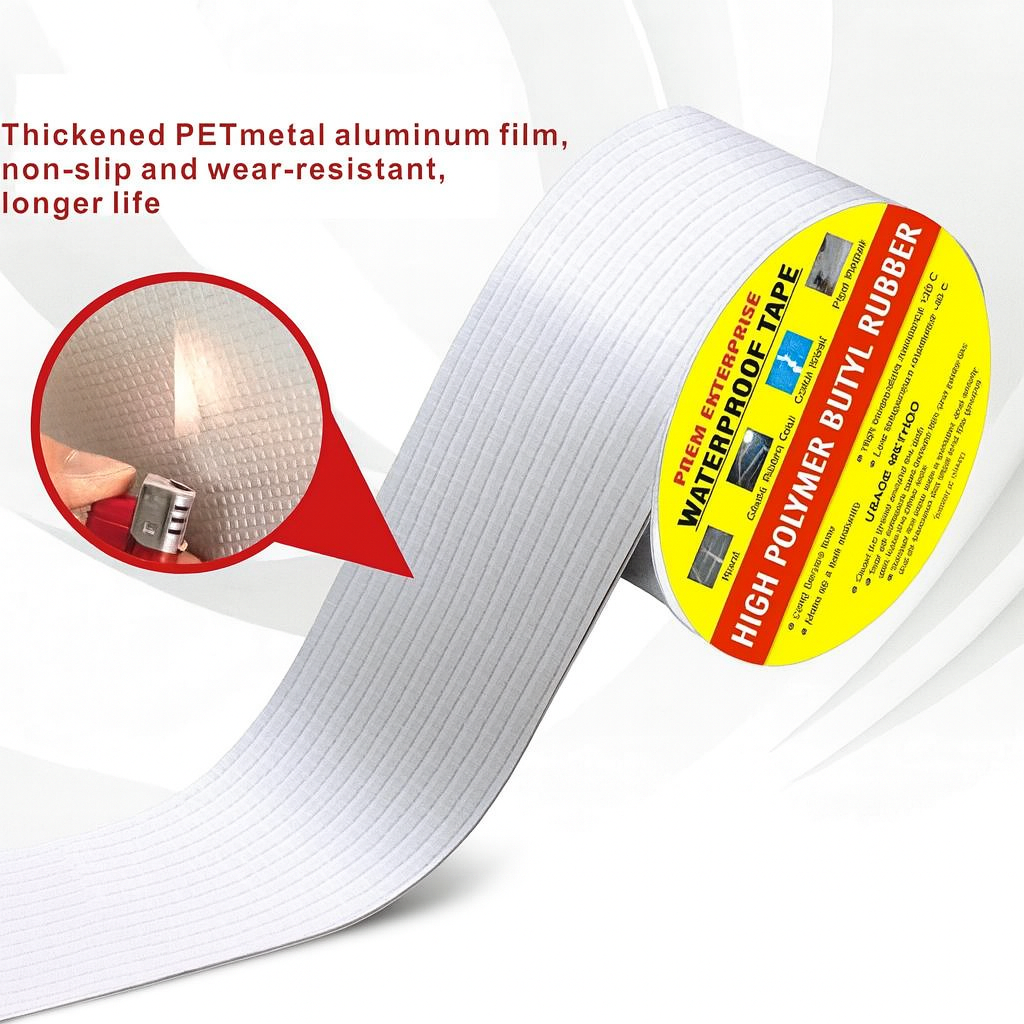 “Self-adhesive aluminum butyl tape for long-lasting waterproof sealing
