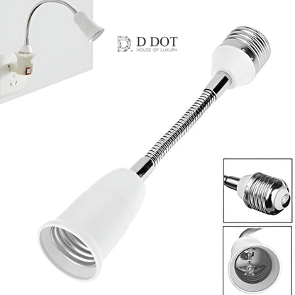 "E27 to E27 Light Socket Extender - Flexible Lamp Bulb Adapter Extension"