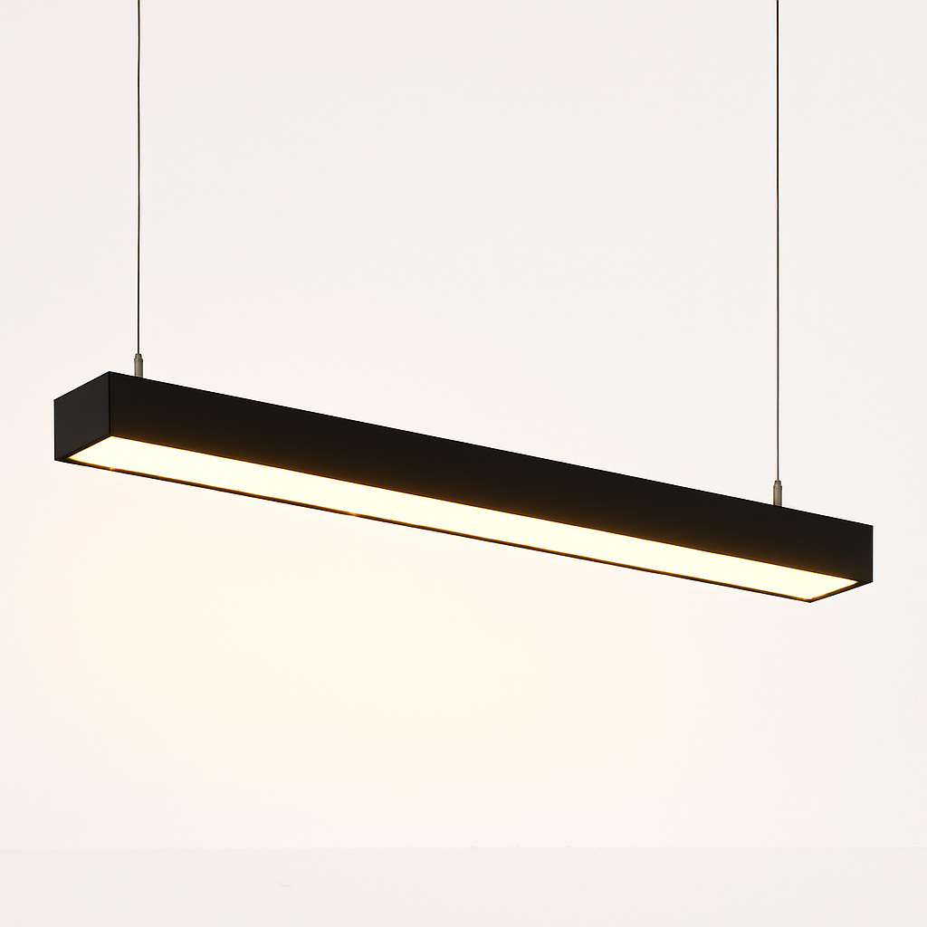 Energy-saving hanging LED light for commercial spaces