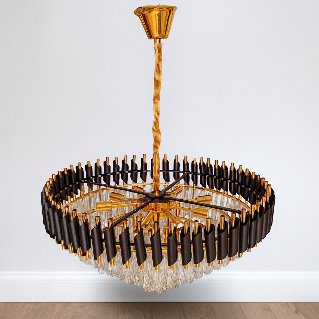 K9 crystal chandelier for modern interiors with adjustable hanging chain