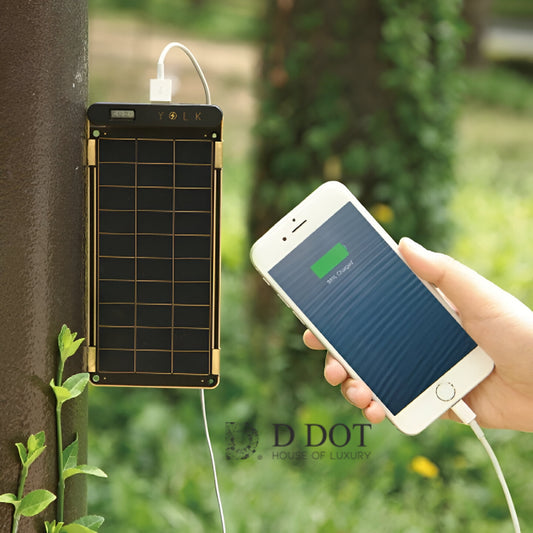 Stay Powered Anywhere with Unlimited Power Bank - Portable Solar Charger, Monocrystalline & Waterproof