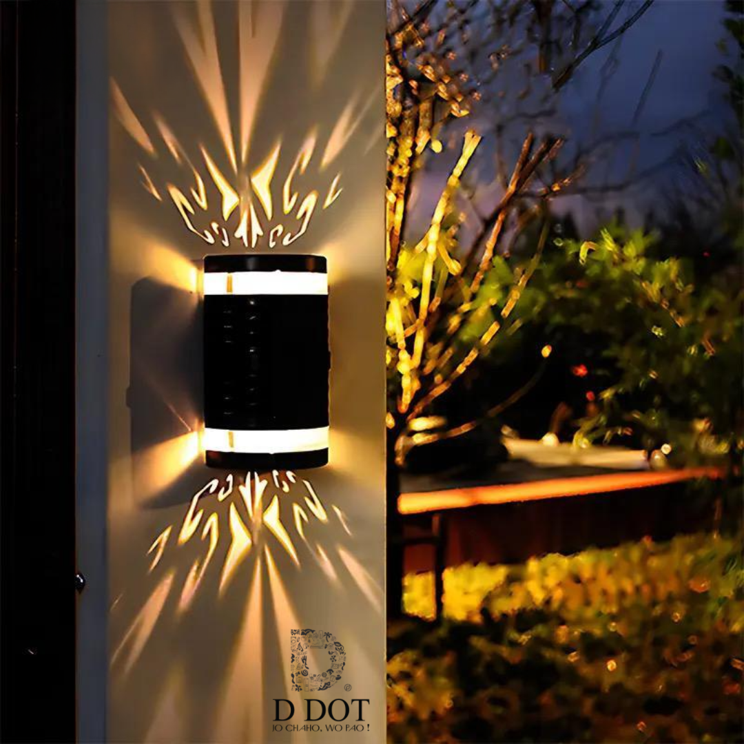Large Outdoor Solar LED Wall Light - Bright and Energy-Efficient Outdoor Lighting Solution