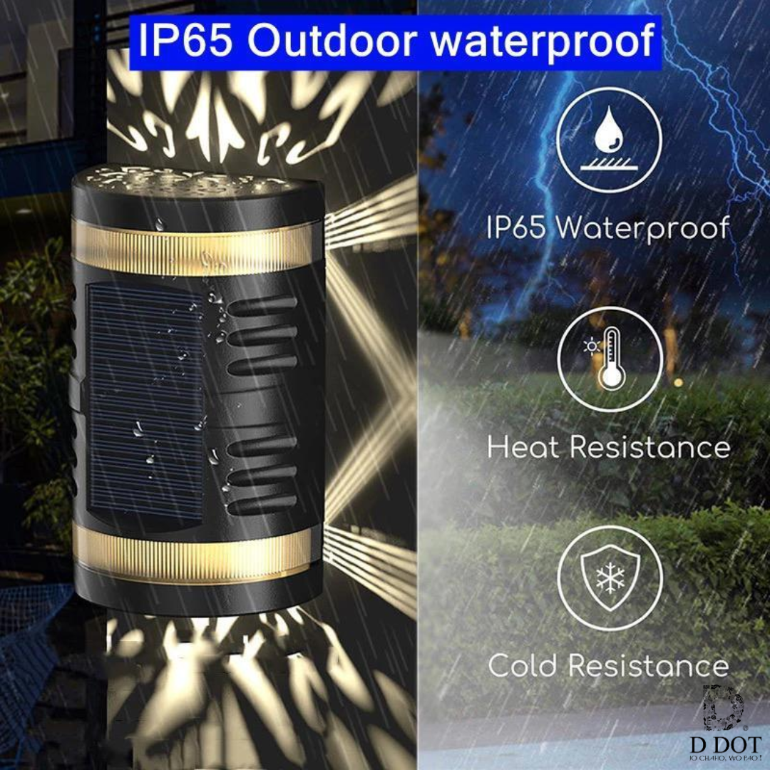 Large Outdoor Solar LED Wall Light - Bright and Energy-Efficient Outdoor Lighting Solution