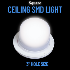 3" Round Ceiling SMD Light – High Brightness Dome Downlight for Indoor Use