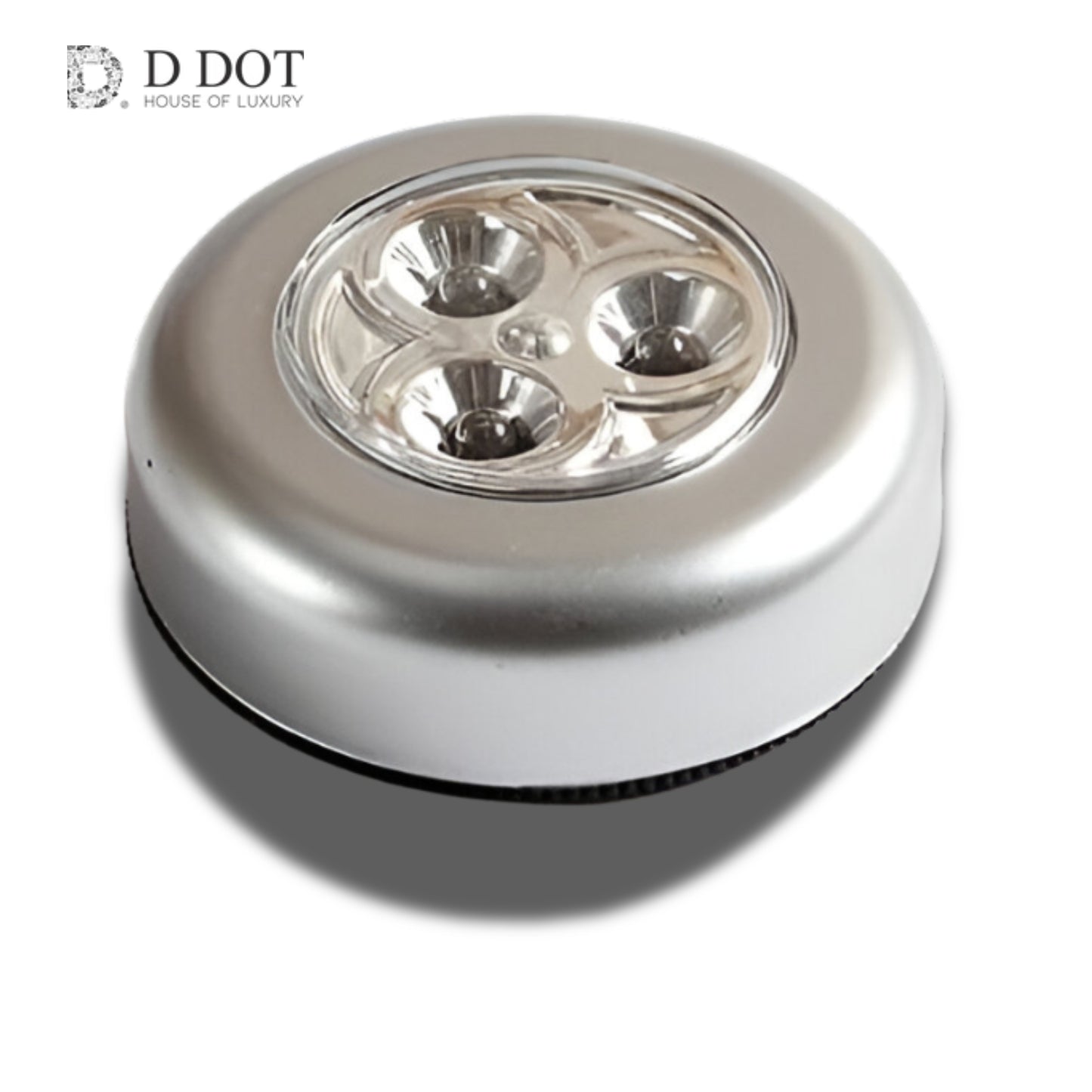 "Wireless LED Push Lights - 3 Cool White LEDs for Easy Touch Activation"