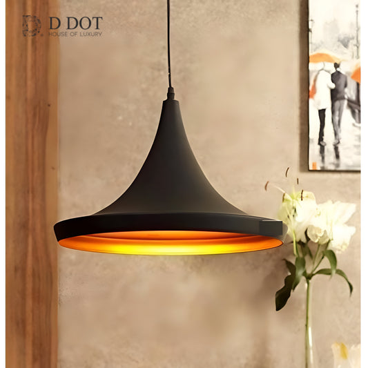 "Vintage Metal Tulip Round Pendant Ceiling Lamp - Retro Hanging Light Fixture"