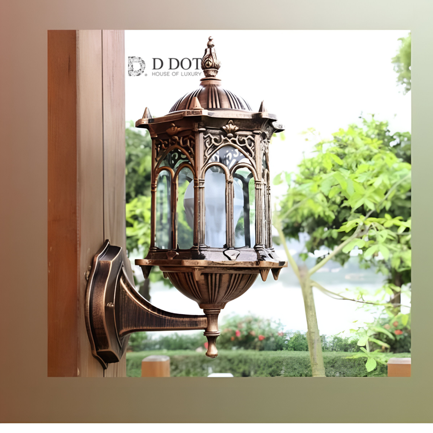 Antique Outdoor Wall Lantern Light - Waterproof, Rust-Resistant for Patios & Entryways